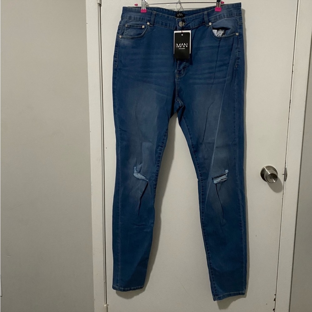 BOOHOO MAN Skinny Tall Jeans size 38 x 36